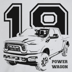 2019 Power Wagon Three Quarter Angle View With Year And Model Name Lig