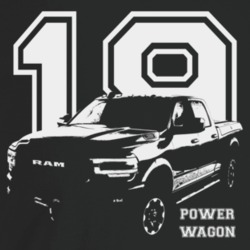 2019 Power Wagon Three Quarter Angle View With Year And Model Name Dar
