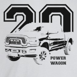 2020 Power Wagon Three Quarter Angle View With Year And Model Name Lig