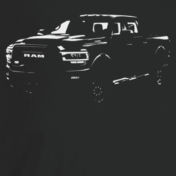 2020 Power Wagon Three Quarter Angle View Dark Color T Shirt