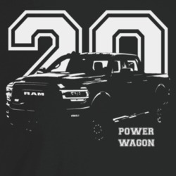 2020 Power Wagon Three Quarter Angle View With Year And Model Name Dar
