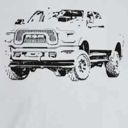 2021 Power Wagon Three Quarter Angle View Light Color T Shirt