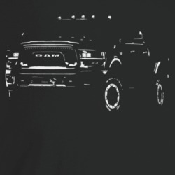 2021 Power Wagon Three Quarter Angle View Dark Color T Shirt