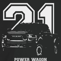 2021 Power Wagon Three Quarter Angle View With Year And Model Name Dar