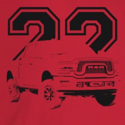 2022 Power Wagon Three Quarter Angle View With Year Light Color T Shir