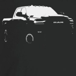 2022 Power Wagon Three Quarter Angle View Dark Color T Shirt