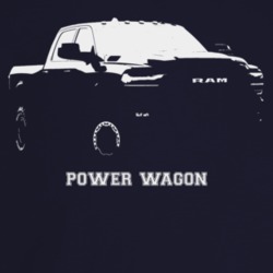 2022 Power Wagon Three Quarter Angle View With Model Name Dark Color T