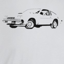 1977 Monza Three Quarter Angle View Light Color T Shirt