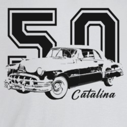 1950 Catalina Three Quarter Angle View With Year And Model Name Light 