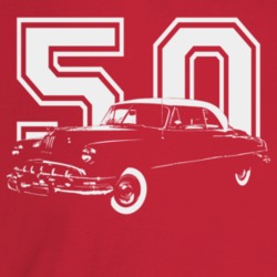 1950 Catalina Three Quarter Angle View With Year Dark Color T Shirt