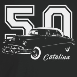 1950 Catalina Three Quarter Angle View With Year And Model Name Dark C