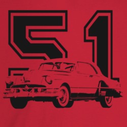 1951 Catalina Three Quarter Angle View With Year Light Color T Shirt