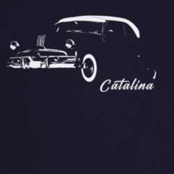 1951 Catalina Three Quarter Angle View With Model Name Dark Color T Sh