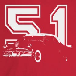 1951 Catalina Three Quarter Angle View With Year Dark Color T Shirt
