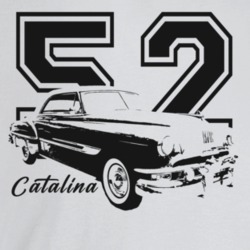 1952 Catalina Three Quarter Angle View With Year And Model Name Light 