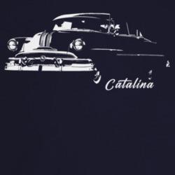 1953 Catalina Three Quarter Angle View With Model Name Dark Color T Sh