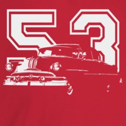 1953 Catalina Three Quarter Angle View With Year Dark Color T Shirt