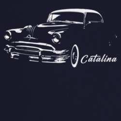 1954 Catalina Three Quarter Angle View With Model Name Dark Color T Sh