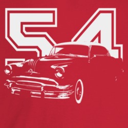 1954 Catalina Three Quarter Angle View With Year Dark Color T Shirt