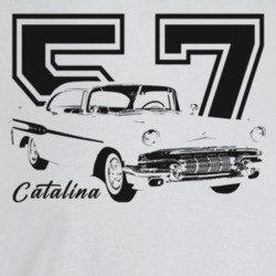 1957 Catalina Three Quarter Angle View With Year And Model Name Light 