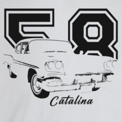 1958 Catalina Three Quarter Angle View With Year And Model Name Light 
