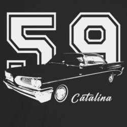 1959 Catalina Three Quarter Angle View With Year And Model Name Dark C