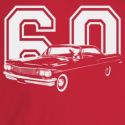 1960 Catalina Three Quarter Angle View With Year Dark Color T Shirt