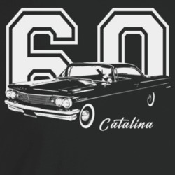 1960 Catalina Three Quarter Angle View With Year And Model Name Dark C