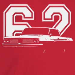 1962 Catalina Three Quarter Angle View With Year Dark Color T Shirt