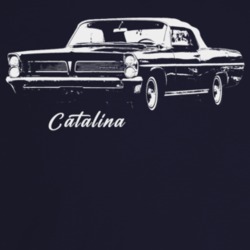 1963 Catalina Three Quarter Angle View With Model Name Dark Color T Sh