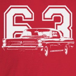 1963 Catalina Three Quarter Angle View With Year Dark Color T Shirt