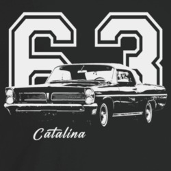 1963 Catalina Three Quarter Angle View With Year And Model Name Dark C