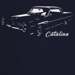 1964 Catalina Three Quarter Angle View With Model Name Dark Color T Sh