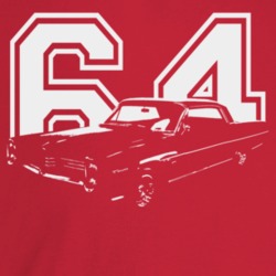 1964 Catalina Three Quarter Angle View With Year Dark Color T Shirt