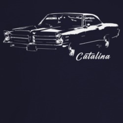 1966 Catalina Three Quarter Angle View With Model Name Dark Color T Sh