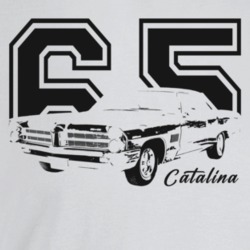 1965 Catalina Three Quarter Angle View With Year And Model Name Light 