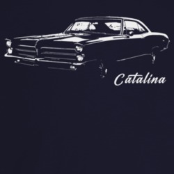 1965 Catalina Three Quarter Angle View With Model Name Dark Color T Sh