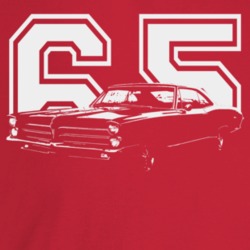 1965 Catalina Three Quarter Angle View With Year Dark Color T Shirt