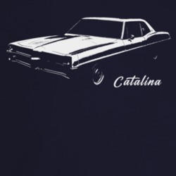 1967 Catalina Three Quarter Angle View With Model Name Dark Color T Sh