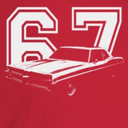 1967 Catalina Three Quarter Angle View With Year Dark Color T Shirt