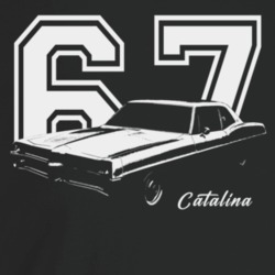1967 Catalina Three Quarter Angle View With Year And Model Name Dark C