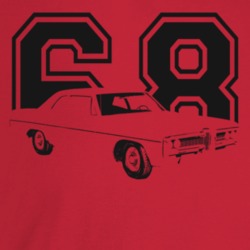 1968 Catalina Three Quarter Angle View With Year Light Color T Shirt