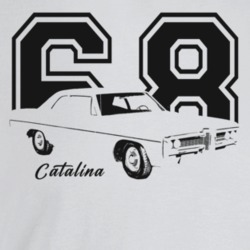 1968 Catalina Three Quarter Angle View With Year And Model Name Light 