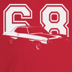1968 Catalina Three Quarter Angle View With Year Dark Color T Shirt
