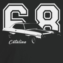 1968 Catalina Three Quarter Angle View With Year And Model Name Dark C