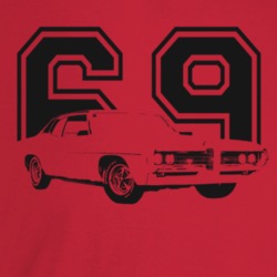 1969 Catalina Three Quarter Angle View With Year Light Color T Shirt