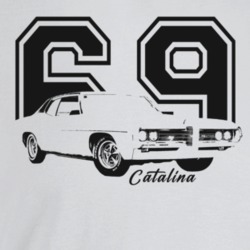 1969 Catalina Three Quarter Angle View With Year And Model Name Light 