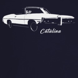 1969 Catalina Three Quarter Angle View With Model Name Dark Color T Sh