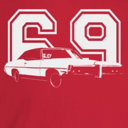 1969 Catalina Three Quarter Angle View With Year Dark Color T Shirt