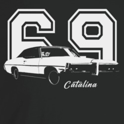 1969 Catalina Three Quarter Angle View With Year And Model Name Dark C